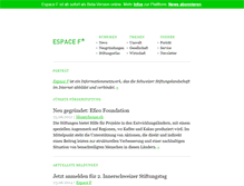 Tablet Screenshot of espacef.ch